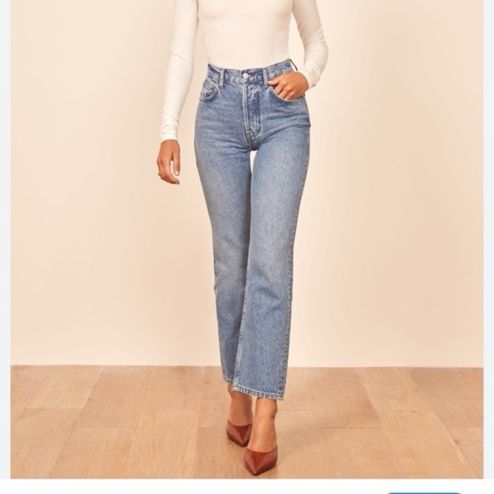 Cynthia High Rise Straight Jeans in Tangier | Size 27